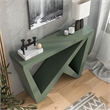 Bowery Hill Modern Wood W-Shaped Legs Console Table in Sage Green