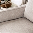 Bowery Hill Fabric Upholstered 2-Piece Sofa Set in Light Brown