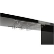 Bowery Hill Contemporary Wood 2-Shelf Pub Table in Black Finish