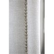 Bowery Hill Contemporary Chenille Nailhead Sofa in Ivory Finish