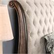 Bowery Hill 2pc Natural Tone Wood Bedroom Set - Queen + Nightstand