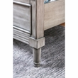 Bowery Hill 2pc Gray Solid Wood Bedroom Set- Cal King + 1 Nightstand