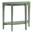 Bowery Hill Wood Console Table with Bottom Shelf in Sage Green