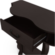 Bowery Hill Wood 1-Drawer Console Table with Shelf in Espresso