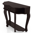 Bowery Hill Wood 1-Drawer Console Table with Shelf in Espresso