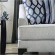 Bowery Hill Transitional Chenille Loveseat in Light Gray Finish