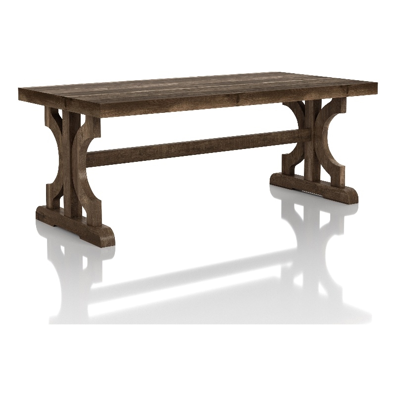 Bowery Hill Farmhouse Wood Coffee Table in Reclaimed Oak Finish