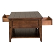 Bowery Hill Traditional Wood Dark Brown 3 Piece Set (1-Cocktail 2-End Tables)
