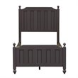 Bowery Hill Modern / Contemporary Wood Dark Gray Full Panel Bed