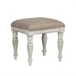 Bowery Hill Modern / Contemporary Wood Vanity Stool in White