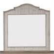 Bowery Hill Traditional Farmhouse Wood Reimagined White Mirror