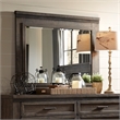 Bowery Hill Modern / Contemporary Wood Mirror Dark Gray Finish