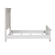 Bowery Hill Modern / Contemporary Wood White Queen Panel Bed