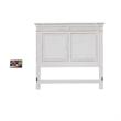 Bowery Hill Modern / Contemporary Wood White Queen Panel Bed