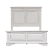 Bowery Hill Modern / Contemporary Wood White Queen Panel Bed