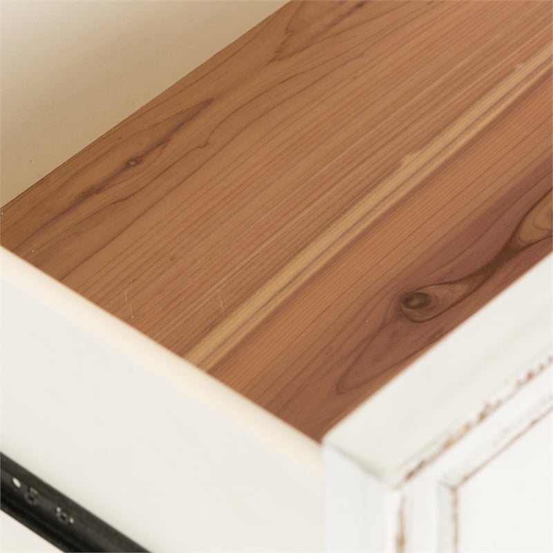 Bowery Hill Modern / Contemporary Wood 5 Drawer Chest in White
