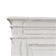 Bowery Hill Traditional Engineered Wood White King Panel Bed