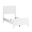 Bowery Hill Modern / Contemporary Wood White Twin Wood Panel Bed
