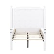 Bowery Hill Modern / Contemporary Wood White Twin Wood Panel Bed