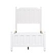 Bowery Hill Modern / Contemporary Wood White Twin Wood Panel Bed
