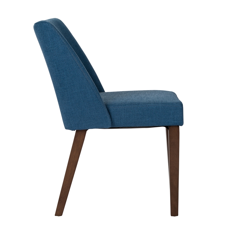 Bowery Hill Traditional Wood Space Saver Medium Brown 5 Piece Pedestal Table Set