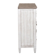 Bowery Hill Modern / Contemporary Wood White 2 Door 6 Drawer Chesser