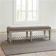 Bowery Hill Modern / Contemporary Wood Bed Bench in White Finish