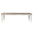 Bowery Hill Traditional Wood Rectangular Table in White Finish