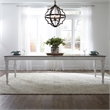Bowery Hill Traditional Wood Rectangular Table in White Finish