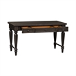 Bowery Hill Modern / Contemporary Wood Writing Desk in Black Finish