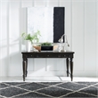 Bowery Hill Modern / Contemporary Wood Writing Desk in Black Finish
