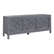 Bowery Hill Traditional Wood Multi 65 Inch 3 Door Accent TV Stand