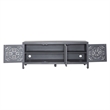 Bowery Hill Traditional Wood Multi 65 Inch 3 Door Accent TV Stand