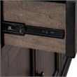 Bowery Hill Traditional Farmhouse Hall Buffet in Black Finish