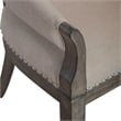 Bowery Hill Traditional Wood 7 Piece Trestle Table Set - Havana Brown Finish