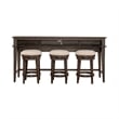 Bowery Hill Traditional 4-Piece Wood Console Table Set in Espresso