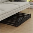 Bowery Hill Modern Metal Foldable Twin Bed Frame in Black Finish