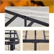 Bowery Hill Modern Metal Foldable Twin Bed Frame in Black Finish