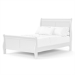 Bowery Hill Transitional Solid Wood Panel Twin Bed in White Finish