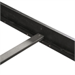 Bowery Hill Transitional Solid Wood Panel King Bed in Black Finish