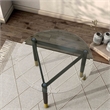 Bowery Hill Modern Solid Wood Coffee Table Base Legs in Black