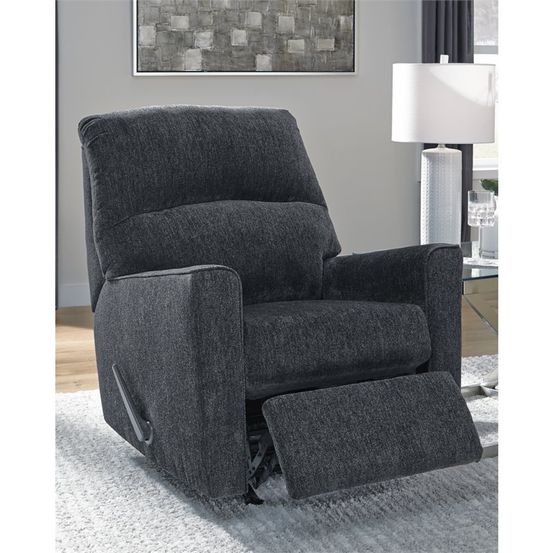 Bowery Hill Modern / Contemporary Rocker Recliner in Slate Finish