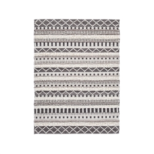 Bowery Hill Contemporary 96&quot x 120&quot Rug in Ivory and Brown Finish