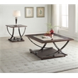 Bowery Hill Contemporary X Shape Leg Square Metal End Table in Black