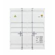 Bowery Hill Contemporary Metal Frame Full over Full Bunk Bed in White