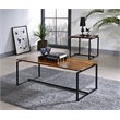 Bowery Hill Contemporary 3Pc Pack Coffee and End Set in Walnut