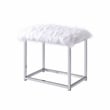 Bowery Hill Contemporary 3 Piece Metal Frame Vanity Set in Chrome