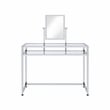 Bowery Hill Contemporary 3 Piece Metal Frame Vanity Set in Chrome