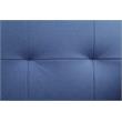 Bowery Hill Upholstered Adjustable Sofa with Ottoman in Blue Fabric