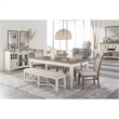 Bowery Hill Contemporary Wood Dining Buffet Server in White Finish